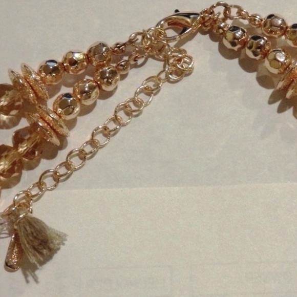 "WITH LOVE" 2 Strand Beaded NECKLACE - Picture 5 of 5